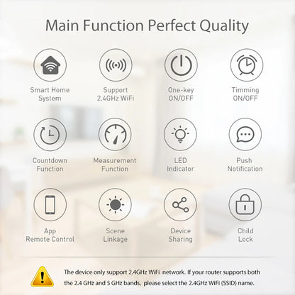 Smart Power Plug - WiFi 16A Power Meter EU Outlet | Remote Control, Alexa & HomeKit - ZOOMNSTORE