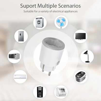 Smart Power Plug - WiFi 16A Power Meter EU Outlet | Remote Control, Alexa & HomeKit - ZOOMNSTORE