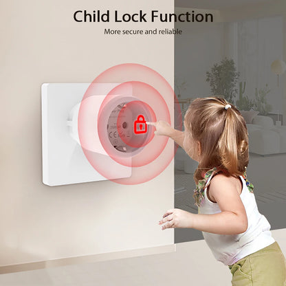 Smart Power Plug - WiFi 16A Power Meter EU Outlet | Remote Control, Alexa & HomeKit - ZOOMNSTORE