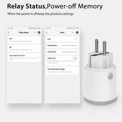 Smart Power Plug - WiFi 16A Power Meter EU Outlet | Remote Control, Alexa & HomeKit - ZOOMNSTORE