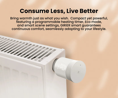 Smart Radiator Thermostat - ZigBee Thermostatic Radiator Valve with Alexa & Google Home - ZOOMNSTORE