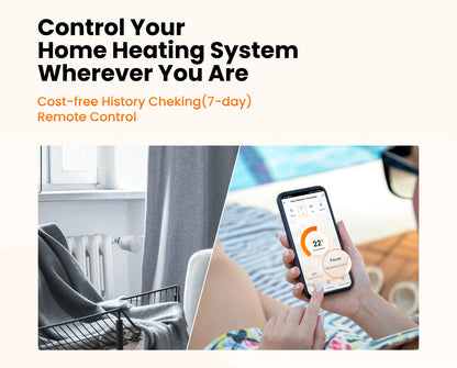 Smart Radiator Thermostat - ZigBee Thermostatic Radiator Valve with Alexa & Google Home - ZOOMNSTORE