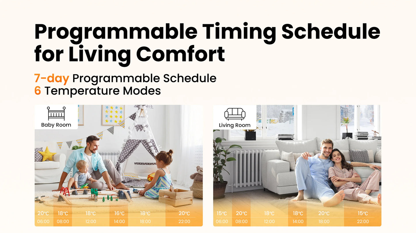 Smart Radiator Thermostat - ZigBee Thermostatic Radiator Valve with Alexa & Google Home - ZOOMNSTORE