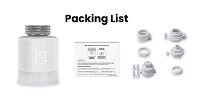 Smart Radiator Thermostat - ZigBee Thermostatic Radiator Valve with Alexa & Google Home - ZOOMNSTORE