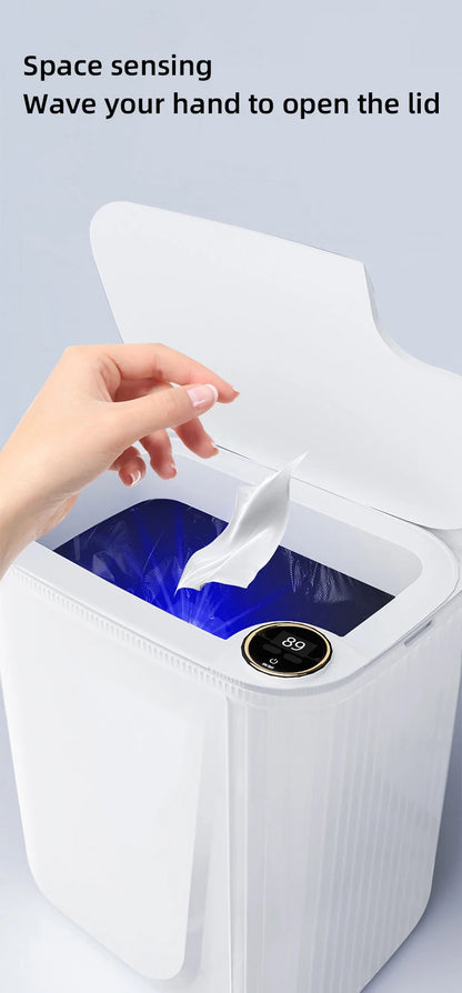 Smart Sensor Trash Can - 20L Automatic Wastebin with Type-C Recharge for Kitchen  Bathroom - ZOOMNSTORE