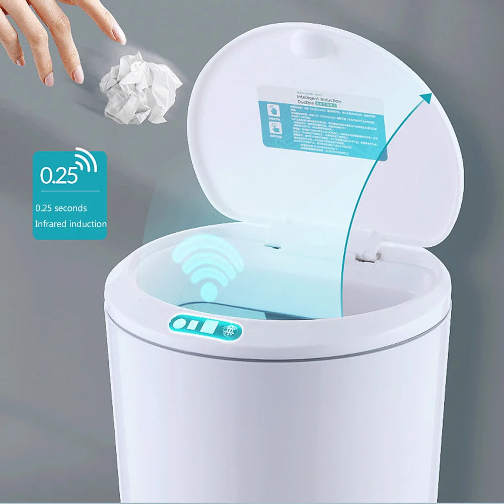 Smart Sensor Trash Can - 3L Automatic Waste Bin | USB Rechargeable, Compact & Easy to Clean - ZOOMNSTORE