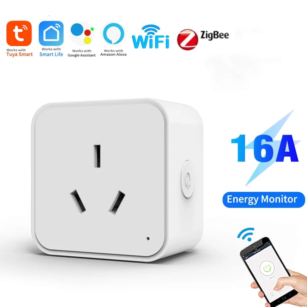 Smart Socket AU Plug - Wireless Zigbee & WiFi Remote Control Outlet with Timing - ZOOMNSTORE