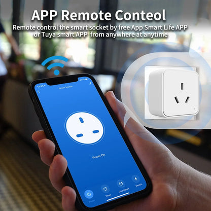 Smart Socket AU Plug - Wireless Zigbee & WiFi Remote Control Outlet with Timing - ZOOMNSTORE