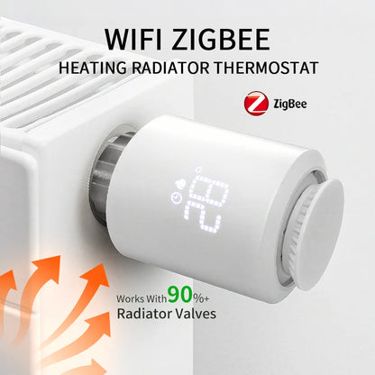 Smart Thermostatic Radiator Valve | Alexa Compatible TRV, Child Lock & Weekly Schedule Function - ZOOMNSTORE