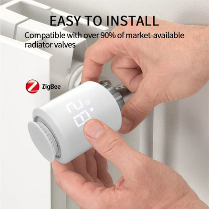 Smart Thermostatic Radiator Valve | Alexa Compatible TRV, Child Lock & Weekly Schedule Function - ZOOMNSTORE