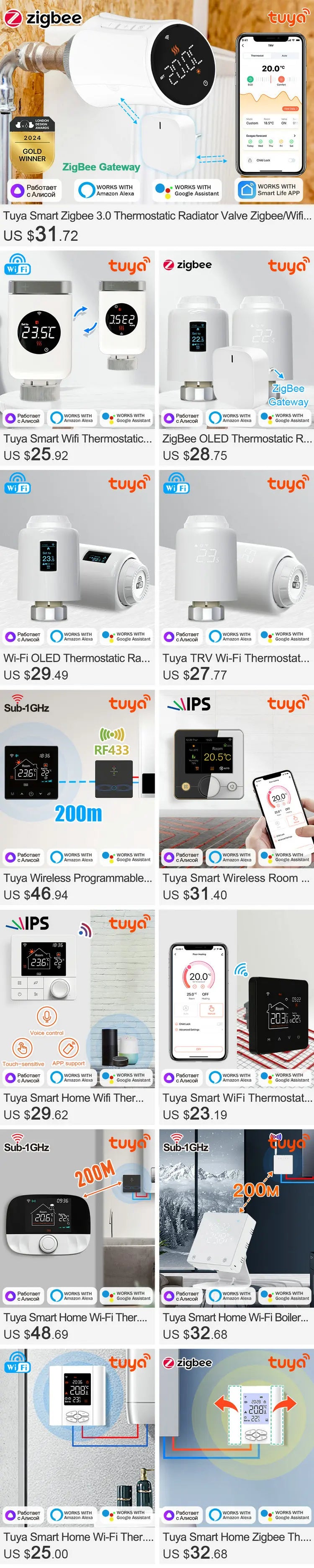 Smart Thermostatic Radiator Valve | Alexa Compatible TRV, Child Lock & Weekly Schedule Function - ZOOMNSTORE