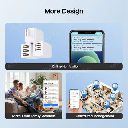 Smart USB Adapter - WiFi Zigbee USB Plug with Timer | Voice Controlled & Alexa Compatible - ZOOMNSTORE