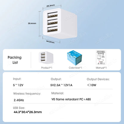Smart USB Adapter - WiFi Zigbee USB Plug with Timer | Voice Controlled & Alexa Compatible - ZOOMNSTORE