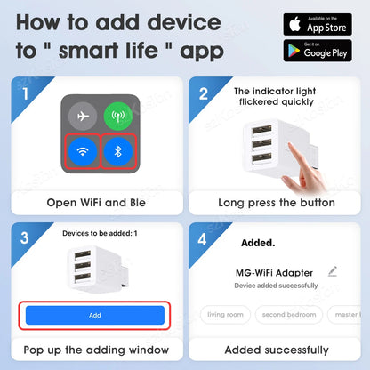 Smart USB Adapter - WiFi Zigbee USB Plug with Timer | Voice Controlled & Alexa Compatible - ZOOMNSTORE