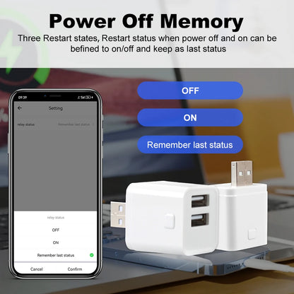 Smart USB Adaptor WiFi Zigbee Mini USB Charger With Voice Control & Timer - ZOOMNSTORE