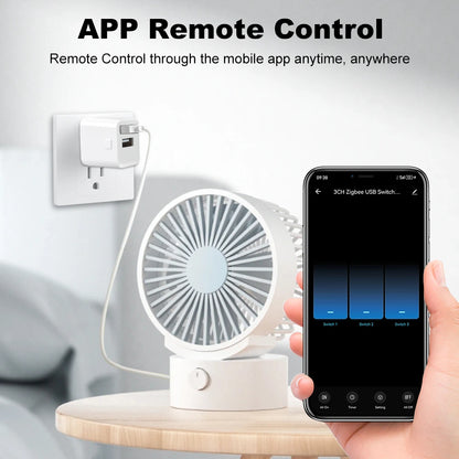 Smart USB Adaptor WiFi Zigbee Mini USB Charger With Voice Control & Timer - ZOOMNSTORE