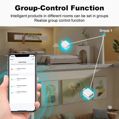 Smart USB Adaptor WiFi Zigbee Mini USB Charger With Voice Control & Timer - ZOOMNSTORE
