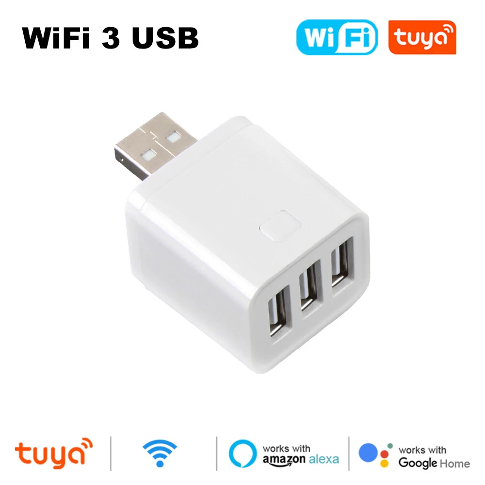 Smart USB Adaptor WiFi Zigbee Mini USB Charger With Voice Control & Timer - ZOOMNSTORE