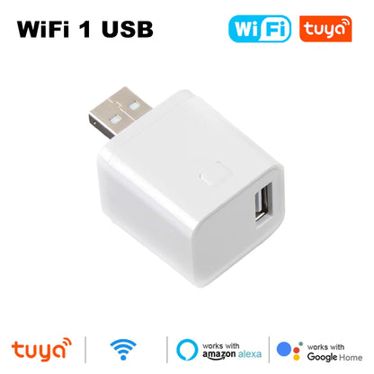 Smart USB Adaptor WiFi Zigbee Mini USB Charger With Voice Control & Timer - ZOOMNSTORE
