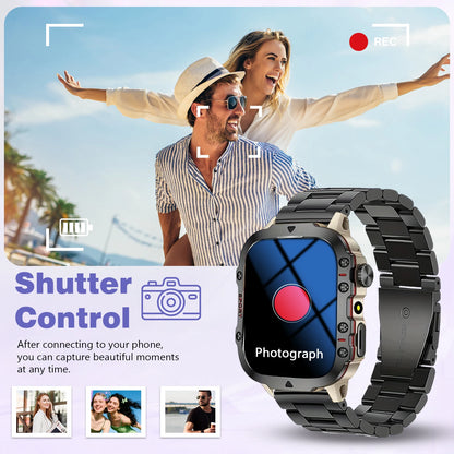 Smart Watch Bluetooth Call - Fitness Tracker, Message Reminder, Dual Straps - ZOOMNSTORE