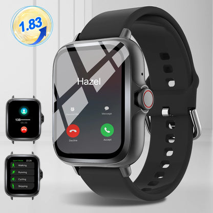 Smart Watch - Touchscreen Call  Message Alerts Music Control iPhone  Android Compatible - ZOOMNSTORE