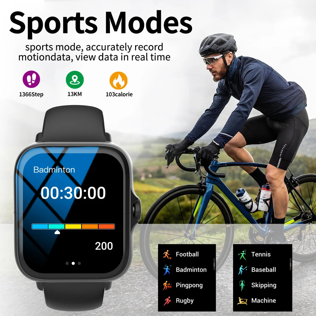 Smart Watch - Touchscreen Call  Message Alerts Music Control iPhone  Android Compatible - ZOOMNSTORE