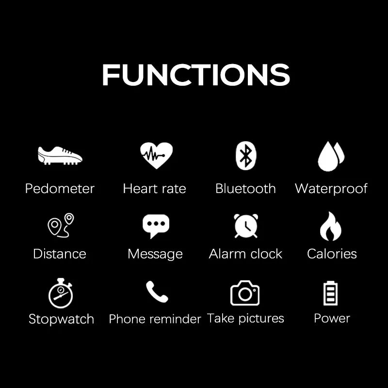 NORTH EDGE Smart Watch - Heart Rate Monitor Waterproof Fitness Tracker for Swimming  Running AndroidiOS - ZOOMNSTORE