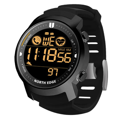 NORTH EDGE Smart Watch - Heart Rate Monitor Waterproof Fitness Tracker for Swimming  Running AndroidiOS - ZOOMNSTORE