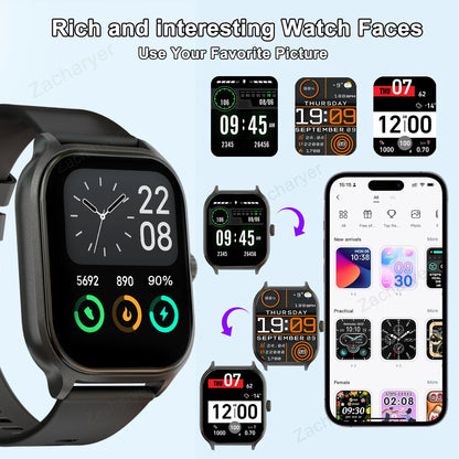 Smart Watch - Wireless Calling | Multi Sport Smartwatch With Heart Rate Monitor - ZOOMNSTORE