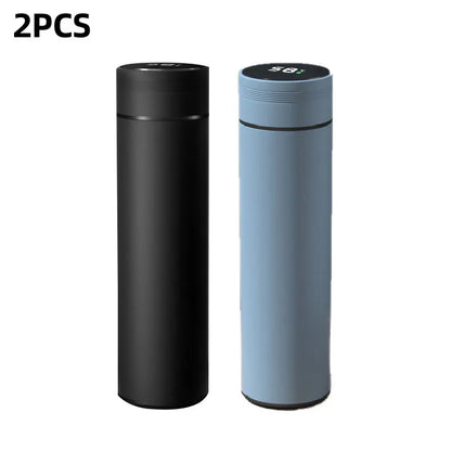 Smart Stainless Steel Water Bottle - 500ml Thermos with Temperature Display Leakproof Vacuum Flask Ideal Coffee Cup  Gift - ZOOMNSTORE
