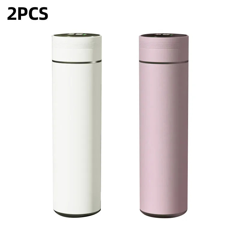 Smart Stainless Steel Water Bottle - 500ml Thermos with Temperature Display Leakproof Vacuum Flask Ideal Coffee Cup  Gift - ZOOMNSTORE