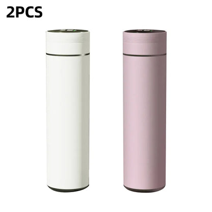 Smart Stainless Steel Water Bottle - 500ml Thermos with Temperature Display Leakproof Vacuum Flask Ideal Coffee Cup  Gift - ZOOMNSTORE
