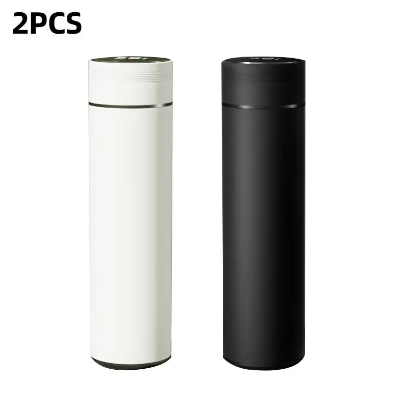 Smart Stainless Steel Water Bottle - 500ml Thermos with Temperature Display Leakproof Vacuum Flask Ideal Coffee Cup  Gift - ZOOMNSTORE