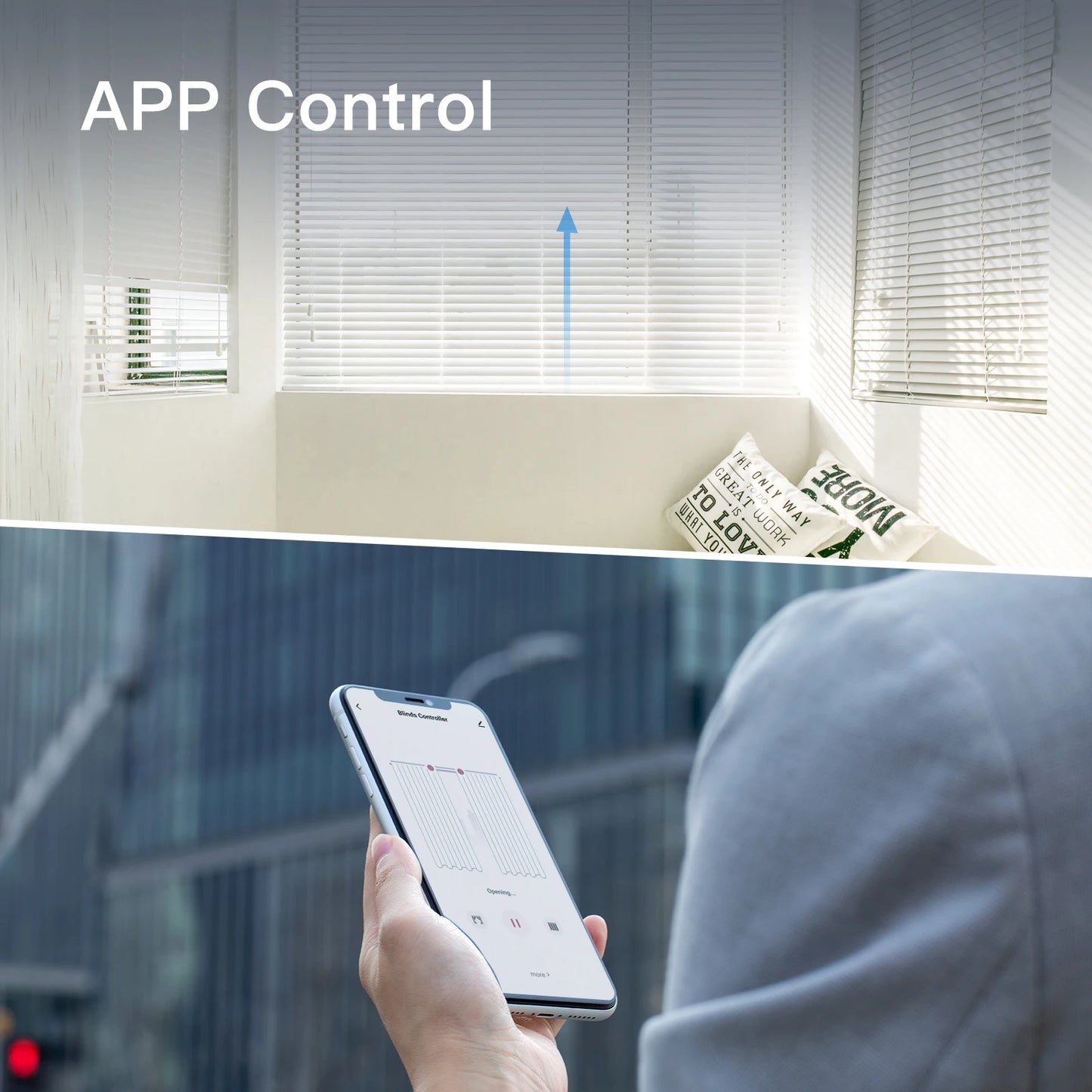 Smart WiFi Electric Roller Blinds - Tuya Motorized Shades with RF Remote  App Control - ZOOMNSTORE