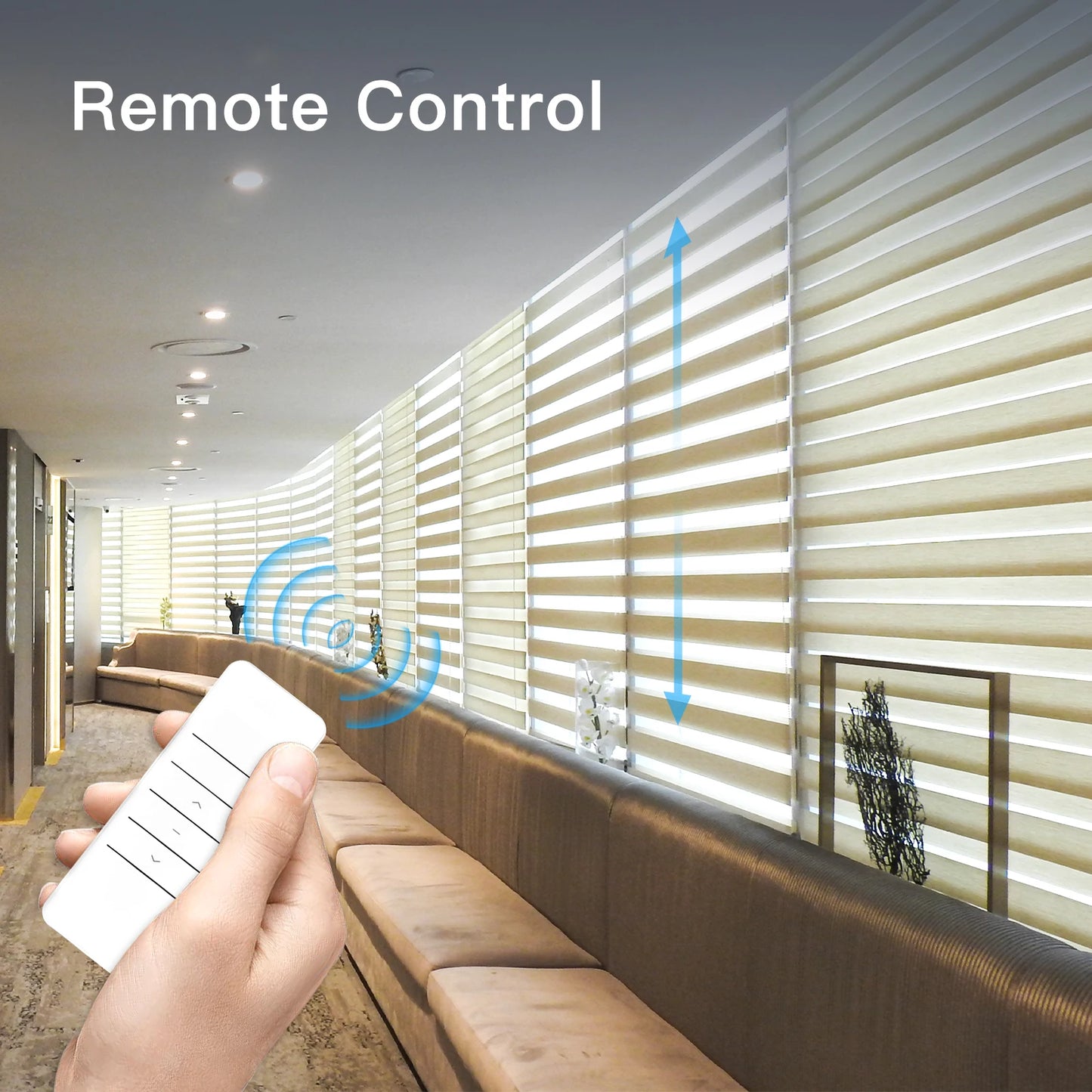Smart WiFi Electric Roller Blinds - Tuya Motorized Shades with RF Remote  App Control - ZOOMNSTORE