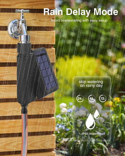 Smart WiFi Solar Watering Timer - Drip Irrigation System with Flow Recorder - ZOOMNSTORE