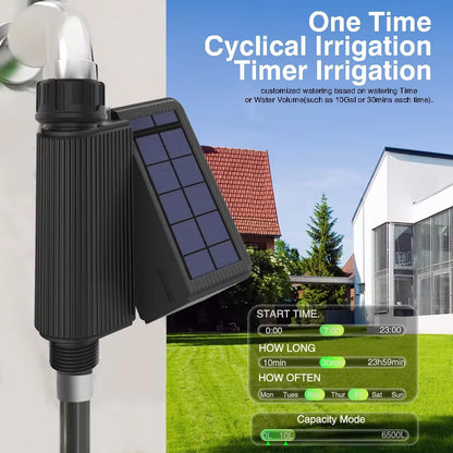 Smart WiFi Solar Watering Timer - Drip Irrigation System with Flow Recorder - ZOOMNSTORE
