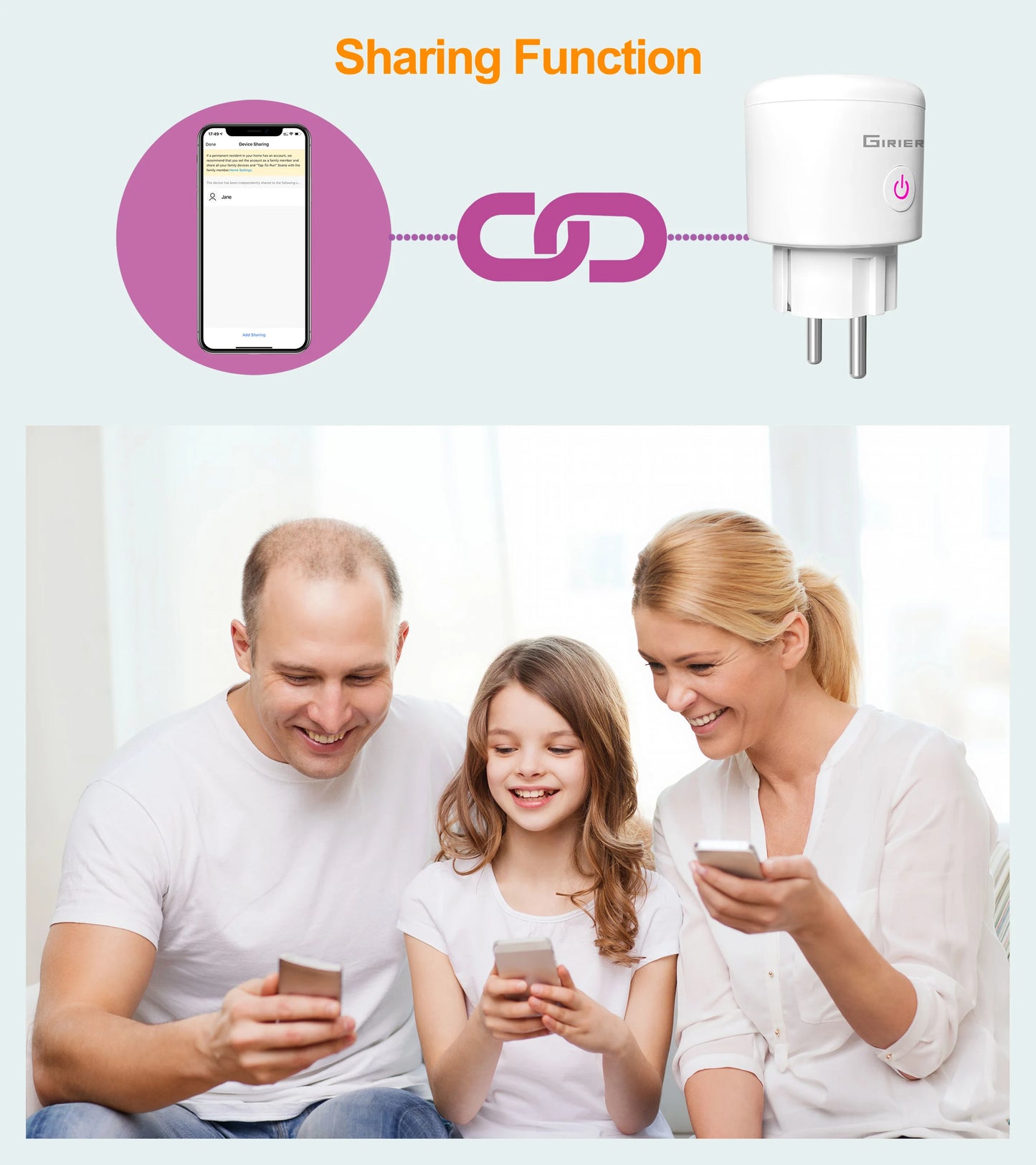 Smart Wifi Plug - 20A EU Smart Socket with Energy Usage Monitor & Alexa Compatible - ZOOMNSTORE