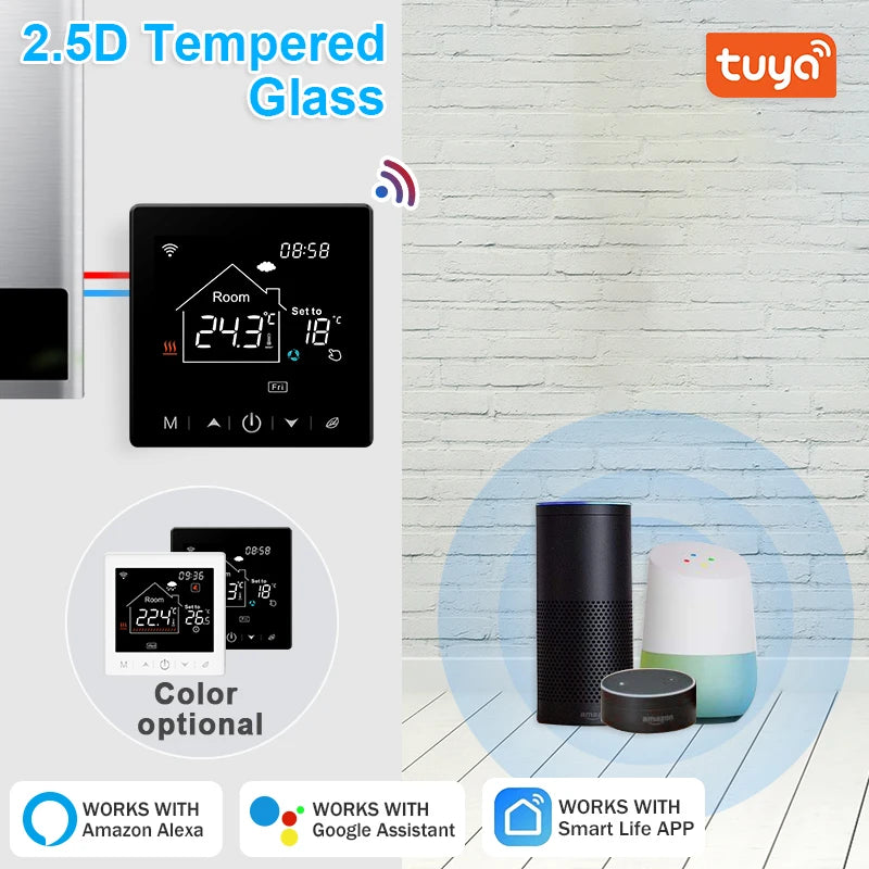 Smart Wifi Thermostat - Programmable Heating Thermostat For Floor Heating Control - ZOOMNSTORE