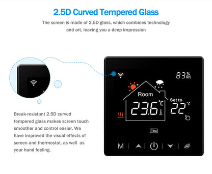 Smart Wifi Thermostat - Programmable Heating Thermostat For Floor Heating Control - ZOOMNSTORE