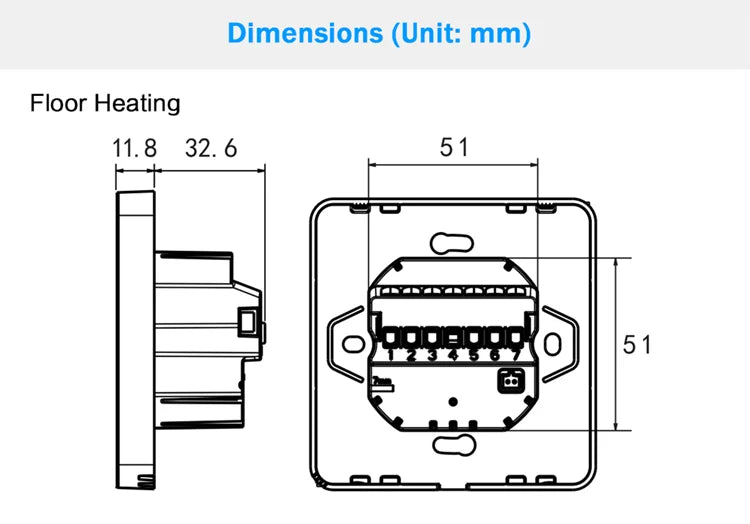 Smart Wifi Thermostat - Programmable Heating Thermostat For Floor Heating Control - ZOOMNSTORE