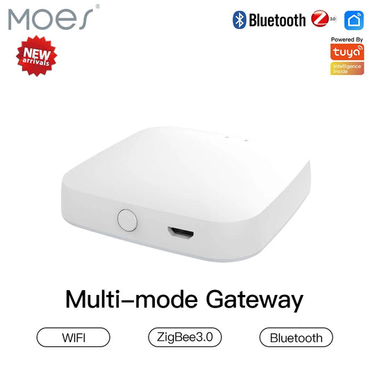 Smart ZigBee Bluetooth Hub - Multi-Mode Gateway with Tuya App  Voice Control via AlexaGoogle Home - ZOOMNSTORE