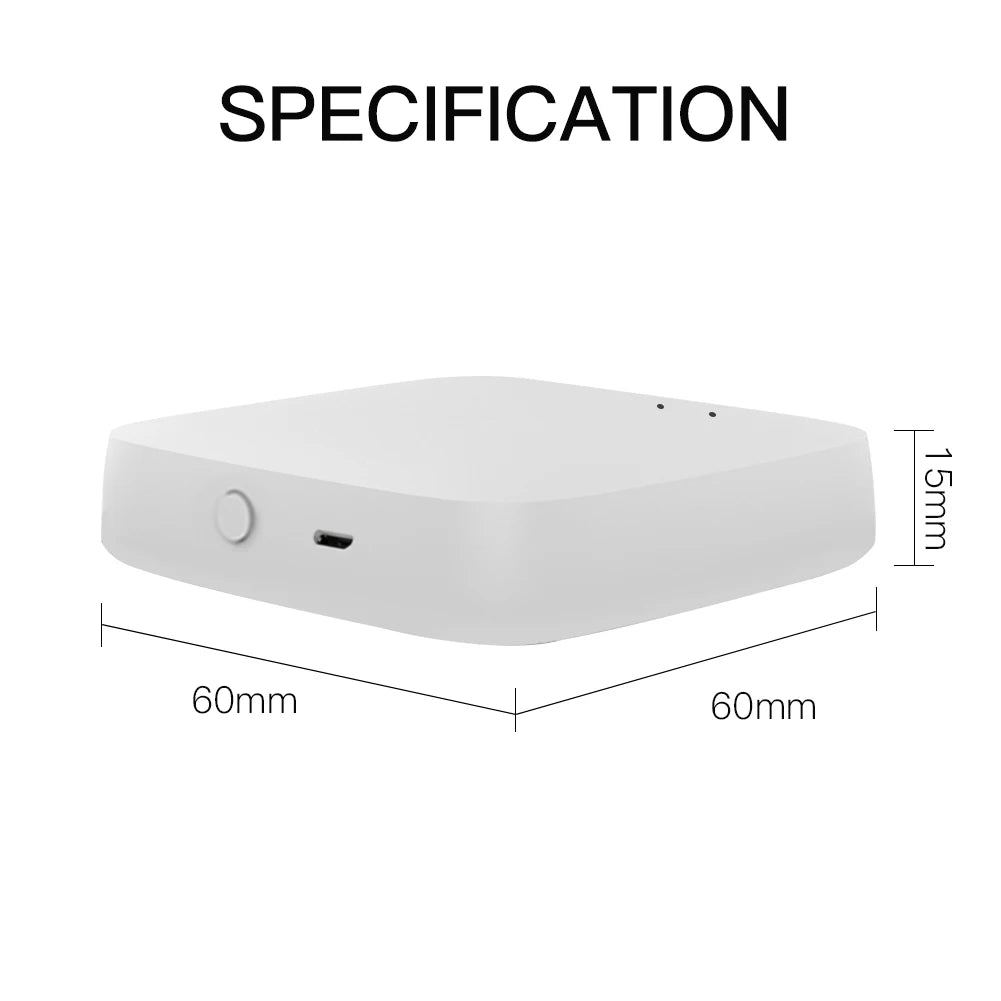 Smart ZigBee Bluetooth Hub - Multi-Mode Gateway with Tuya App  Voice Control via AlexaGoogle Home - ZOOMNSTORE