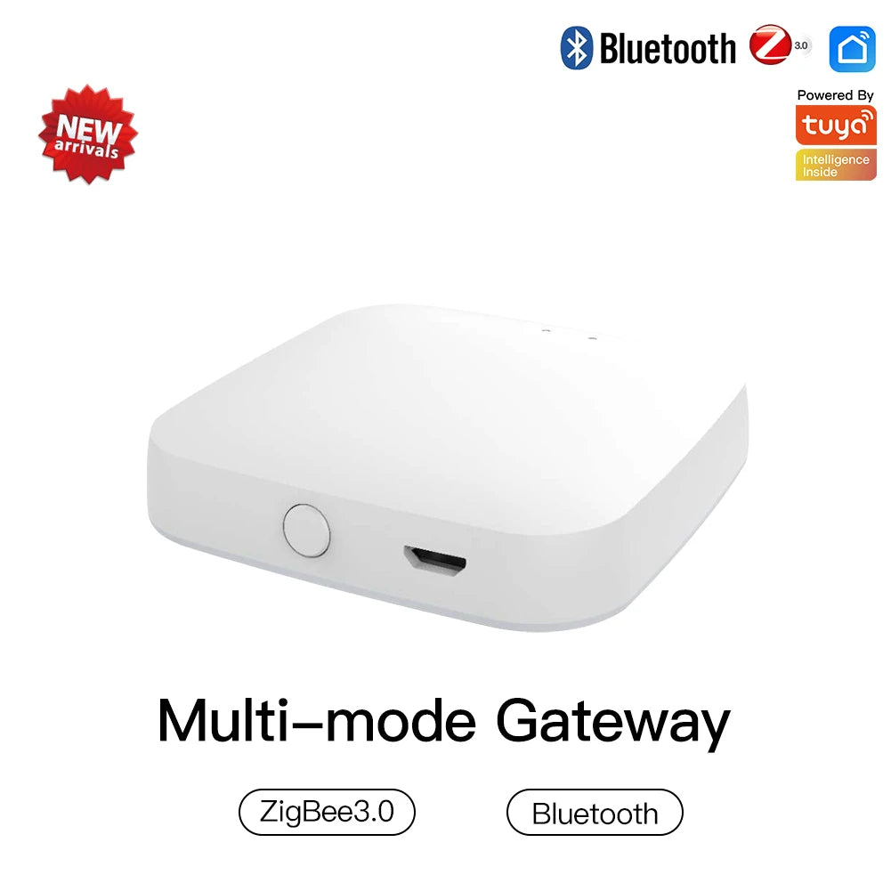 Smart ZigBee Bluetooth Hub - Multi-Mode Gateway with Tuya App  Voice Control via AlexaGoogle Home - ZOOMNSTORE
