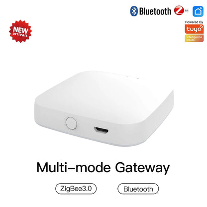 Smart ZigBee Bluetooth Hub - Multi-Mode Gateway with Tuya App  Voice Control via AlexaGoogle Home - ZOOMNSTORE