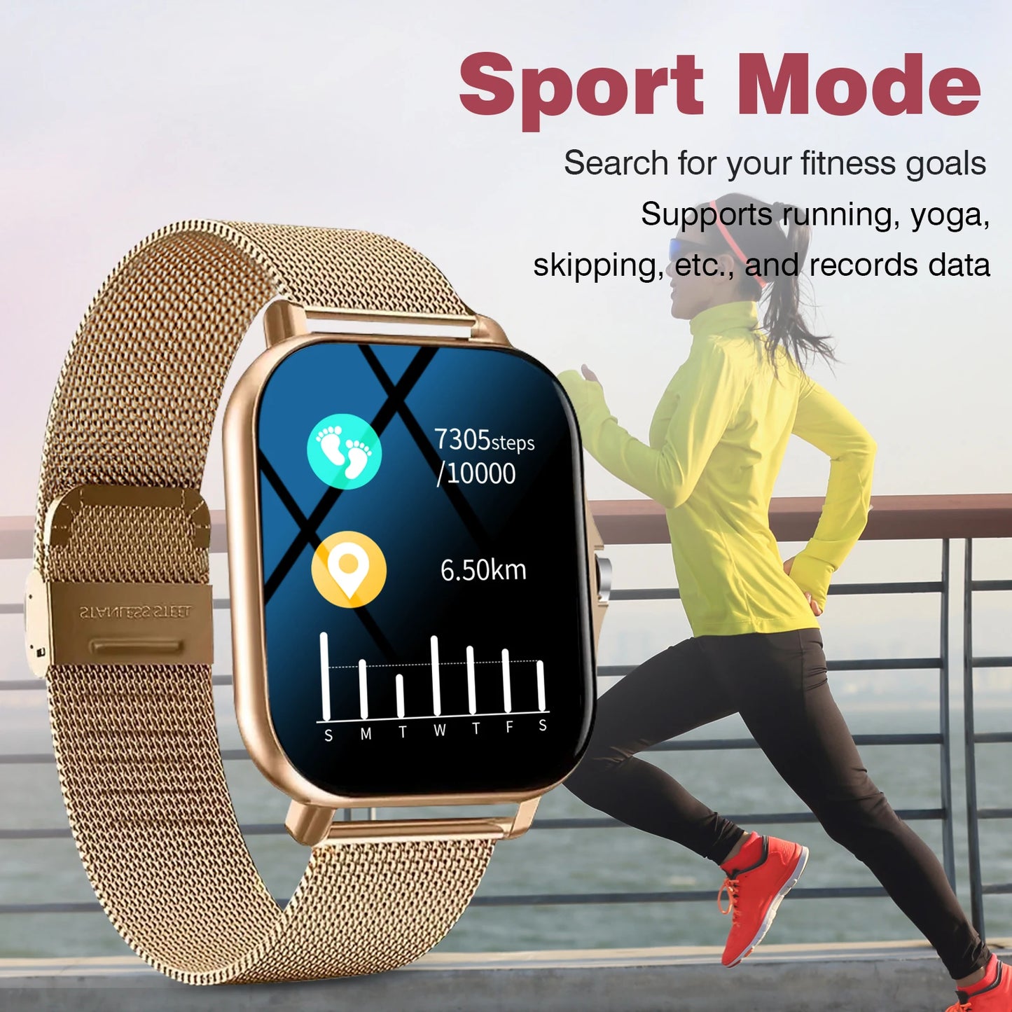 Smartwatch Phone Calling - Multi Sport Watch With Call Reminder & Message Alert - ZOOMNSTORE