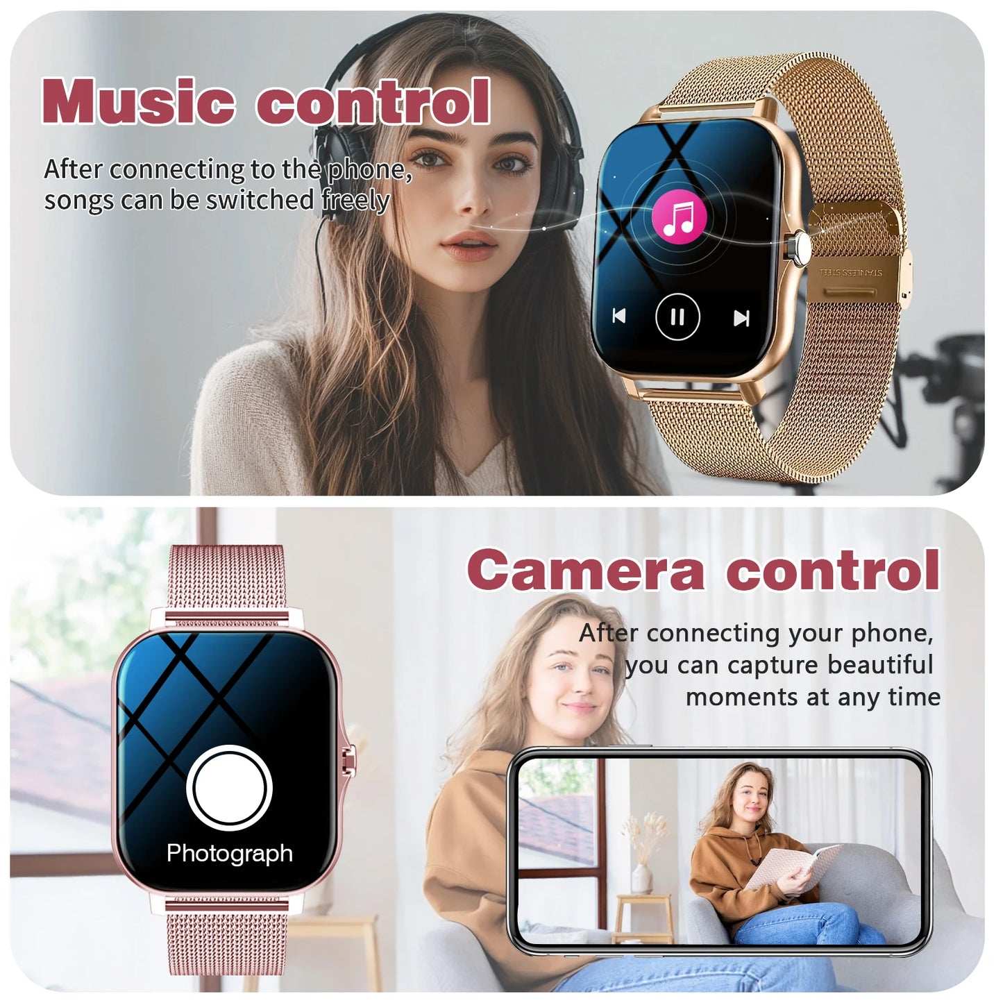 Smartwatch Phone Calling - Multi Sport Watch With Call Reminder & Message Alert - ZOOMNSTORE