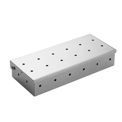 Smoker Box Stainless Steel | Heat Resistant Wood Chip BBQ Grilling Accessories - ZOOMNSTORE