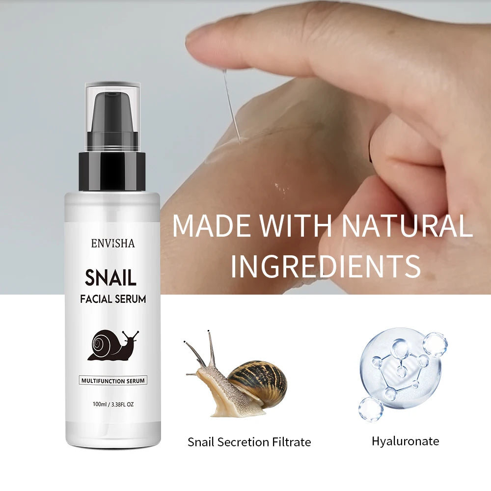Snail Collagen Face Serum - Anti-Aging Moisturizer  Skin Firming Essence - ZOOMNSTORE