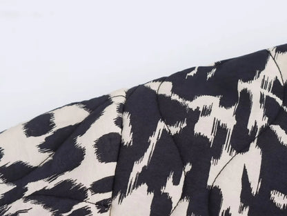 Snake Skin Print Long Sleeve Jacket - Womens Fashion Outerwear 2024 - ZOOMNSTORE